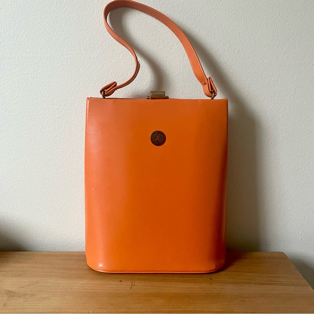 Vintage 1960s B&L Orange Purse